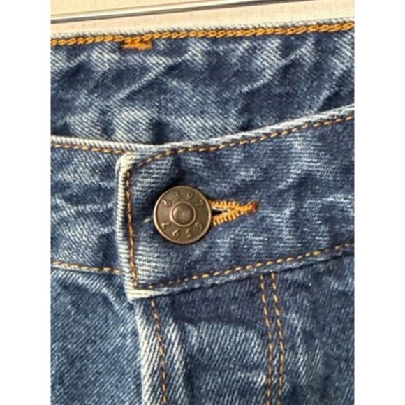 Vintage Womens Denim Jeans USA 1994 Button Fly Mid-Rise Tapered - Picture 2 of 4